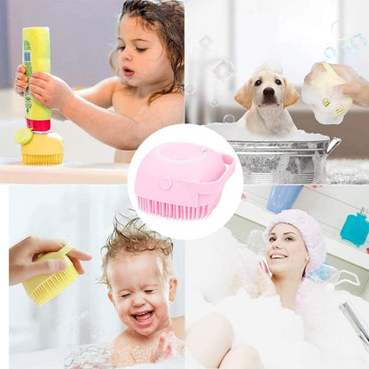 Cat Dog Scrubber Shower Brush for Bathing Hair Soft Clean Silicone Clean Brushes