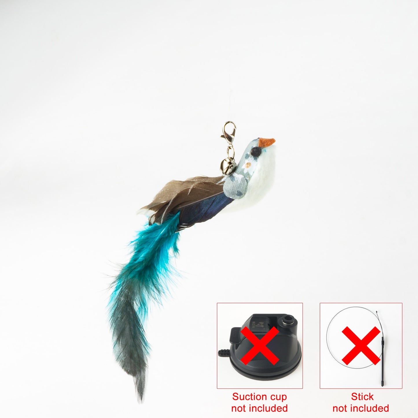 Handfree Bird/Feather Cat Hunting Exercise Toy